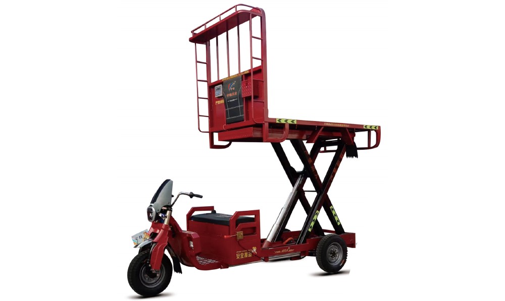 SJ-009平板升降車(chē)(帶扶梯，可升高2m)